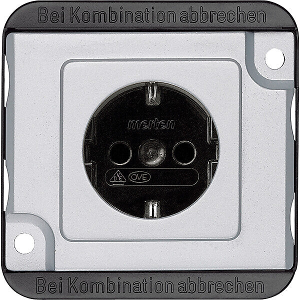 Merten SCHUKO-Steckdose mattsilber MEG2300-7060